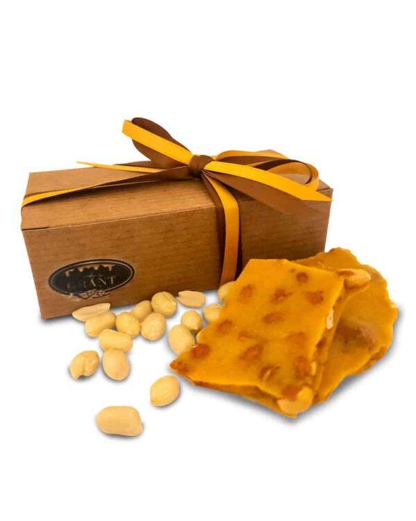 Candy by Grant - Our Amazing Peanut Brittle in either our 4oz or 8oz Regular Box. Item Numbers - 651357558920 and For Sale Online and Available Locally in Waukesha, WI and 651357563184. We may be biased, but we think this is the best peanut brittle.